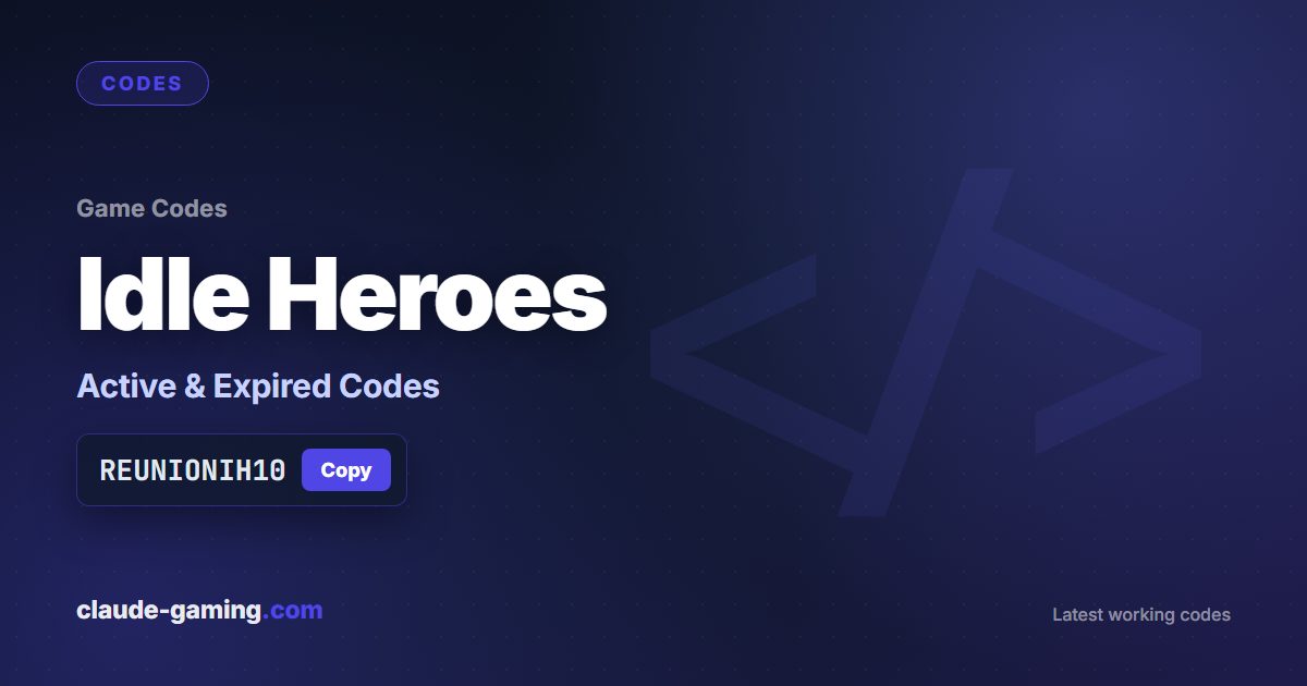 Idle Heroes codes