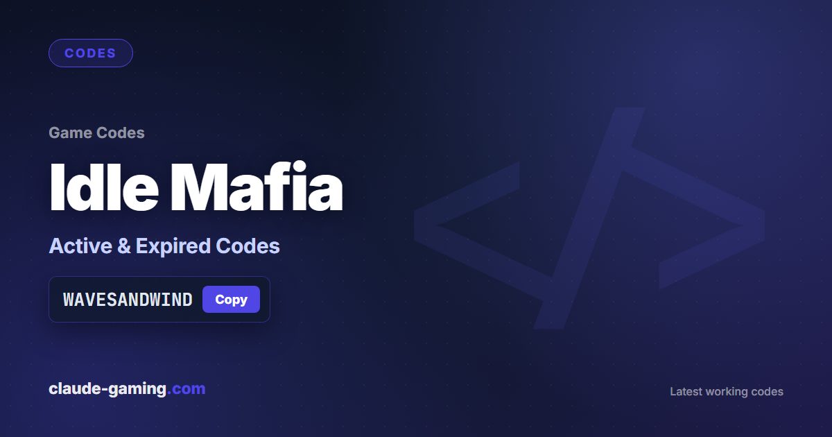 Idle Mafia codes