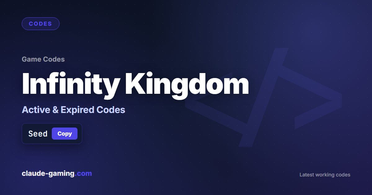 Infinity Kingdom codes