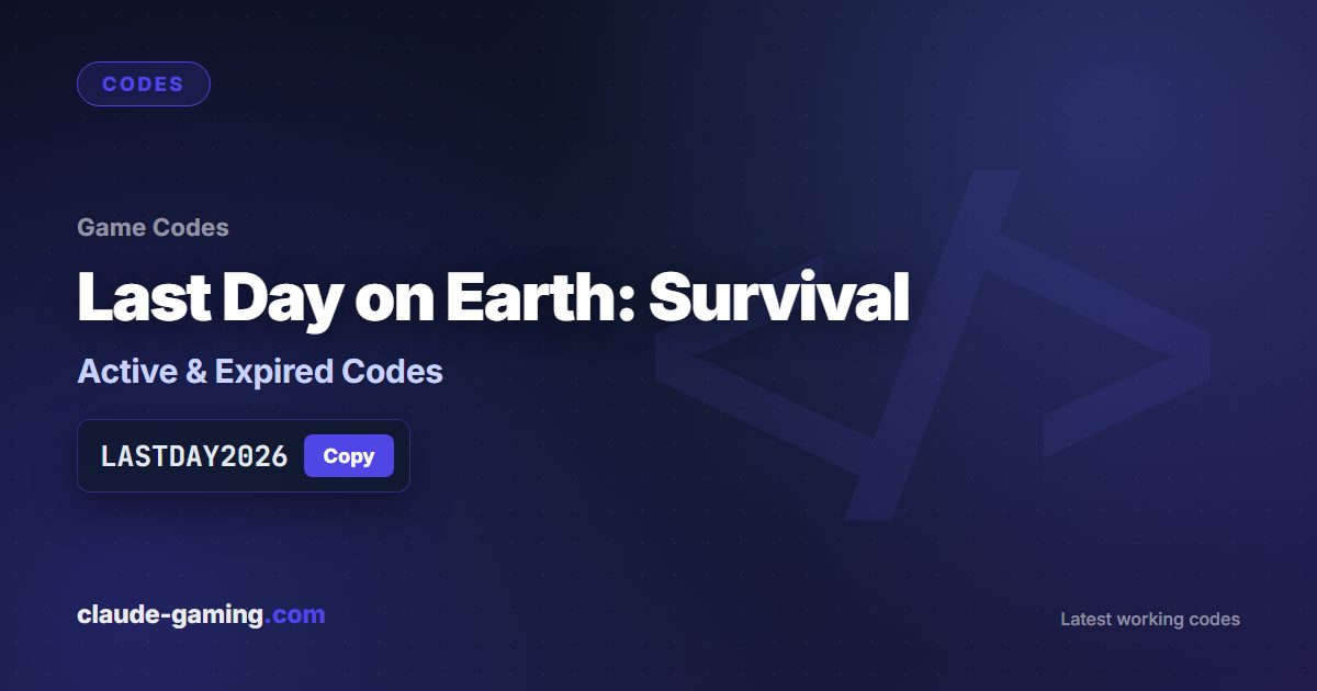 Last Day on Earth: Survival codes