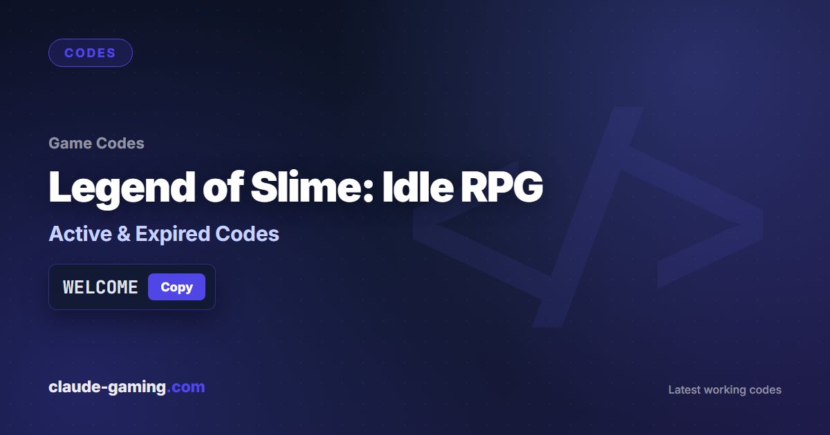 Legend of Slime: Idle RPG codes
