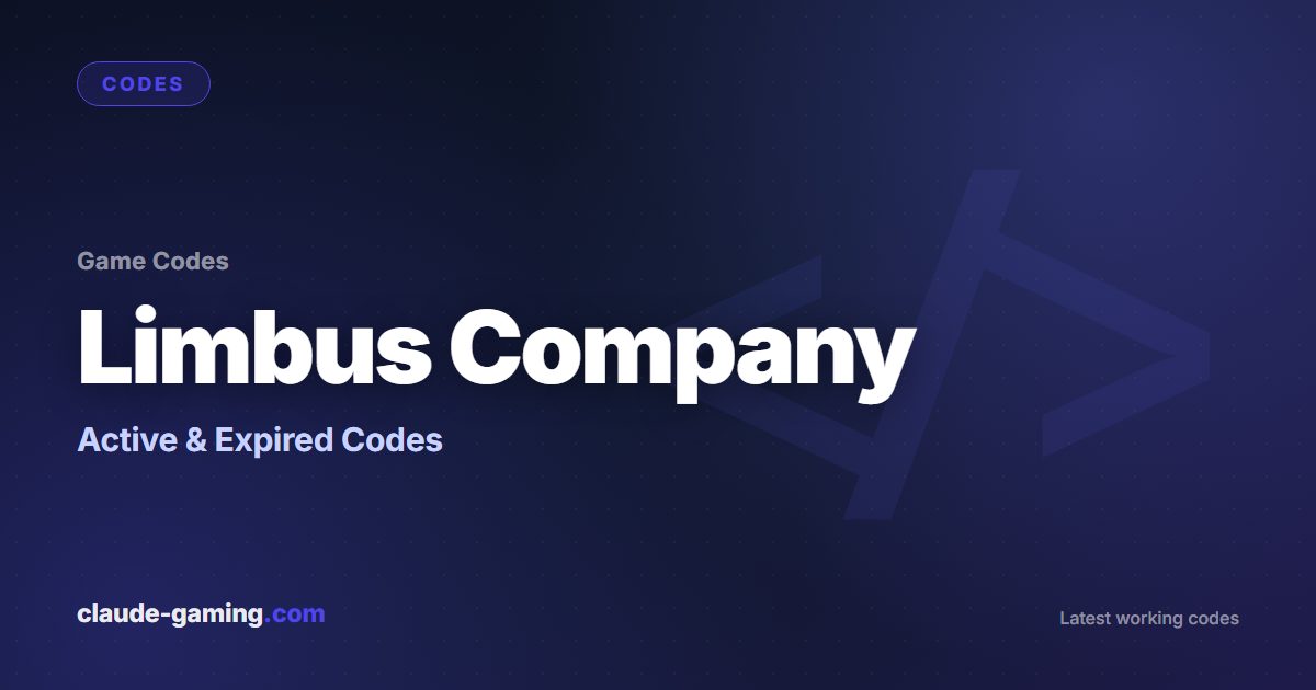 Limbus Company codes