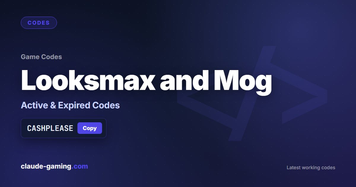 Looksmax and Mog codes