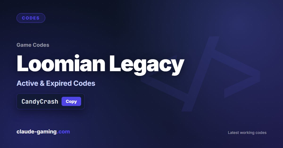 Loomian Legacy codes