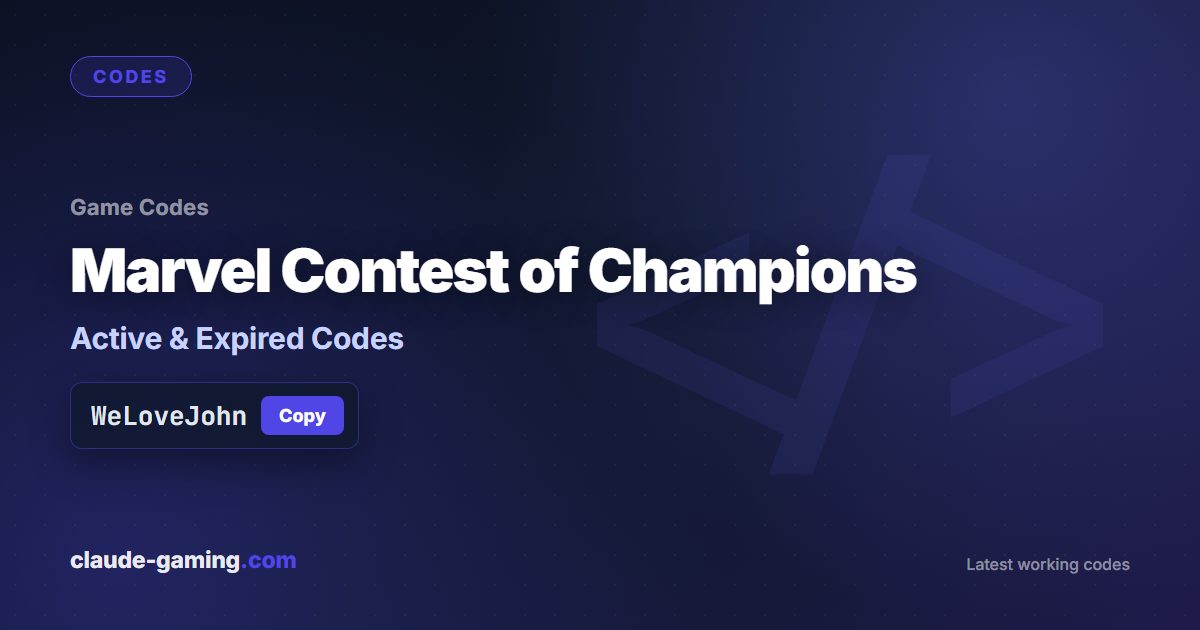 Marvel Contest of Champions codes