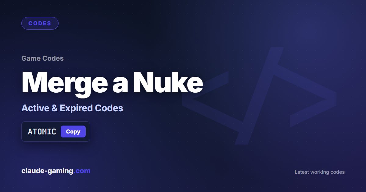 Merge a Nuke codes