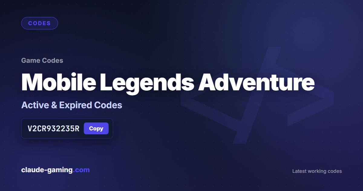 Mobile Legends Adventure codes