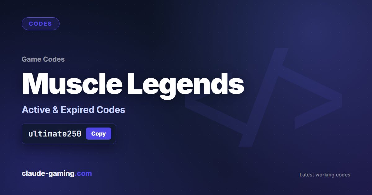 Muscle Legends codes