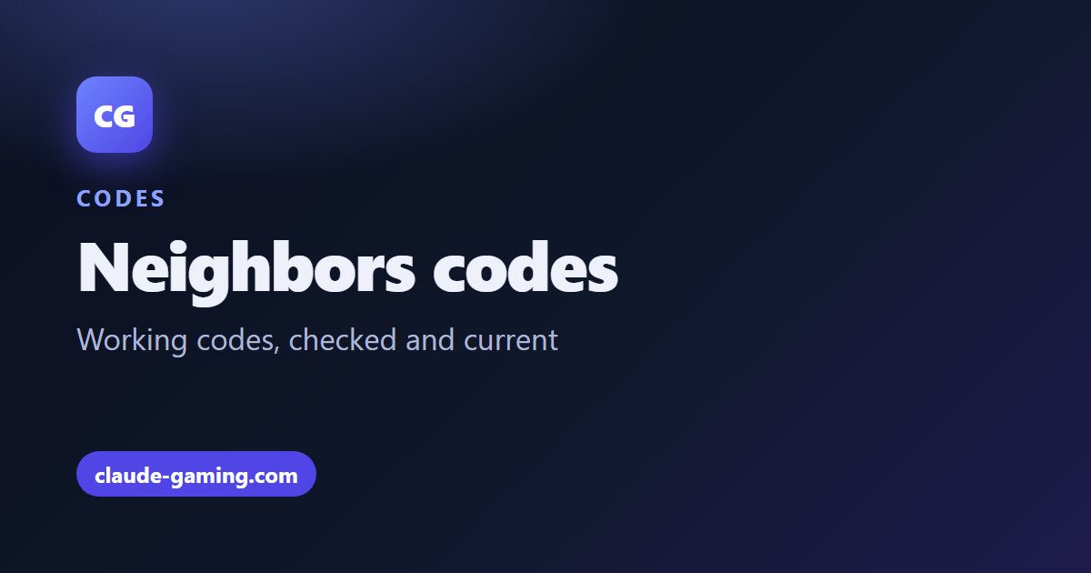 Neighbors codes