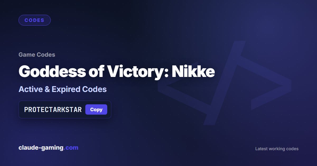 Goddess of Victory: Nikke codes