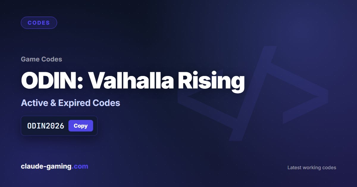 ODIN: Valhalla Rising codes