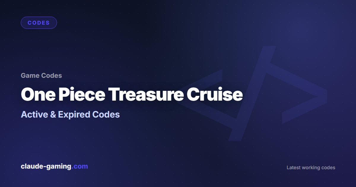 One Piece Treasure Cruise codes