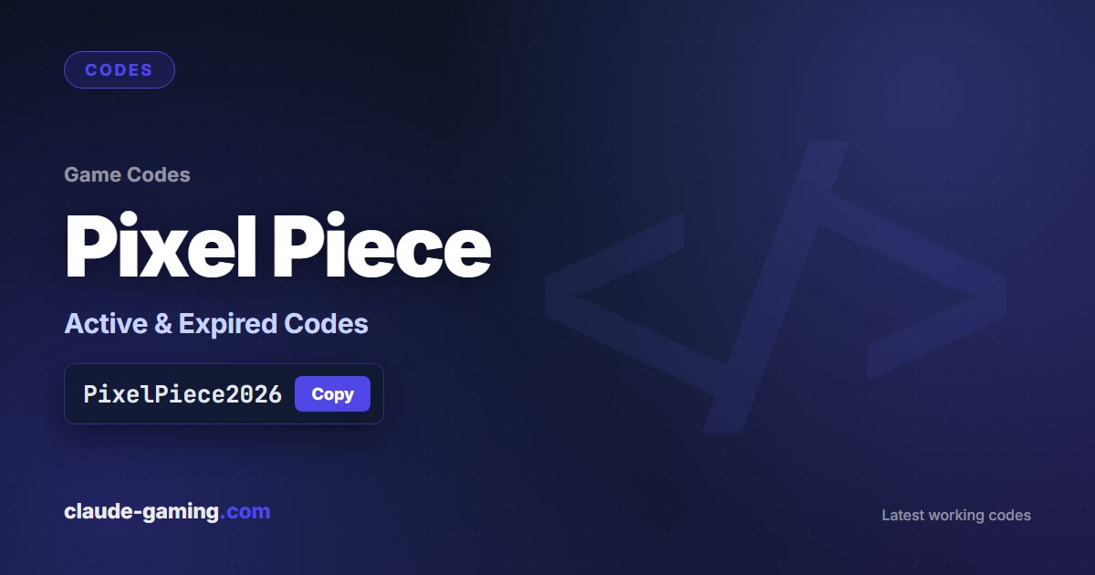 Pixel Piece codes