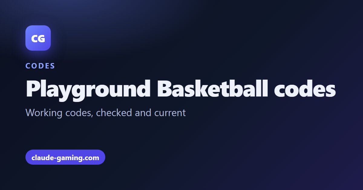 Playground Basketball codes