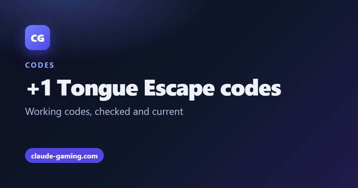+1 Tongue Escape codes