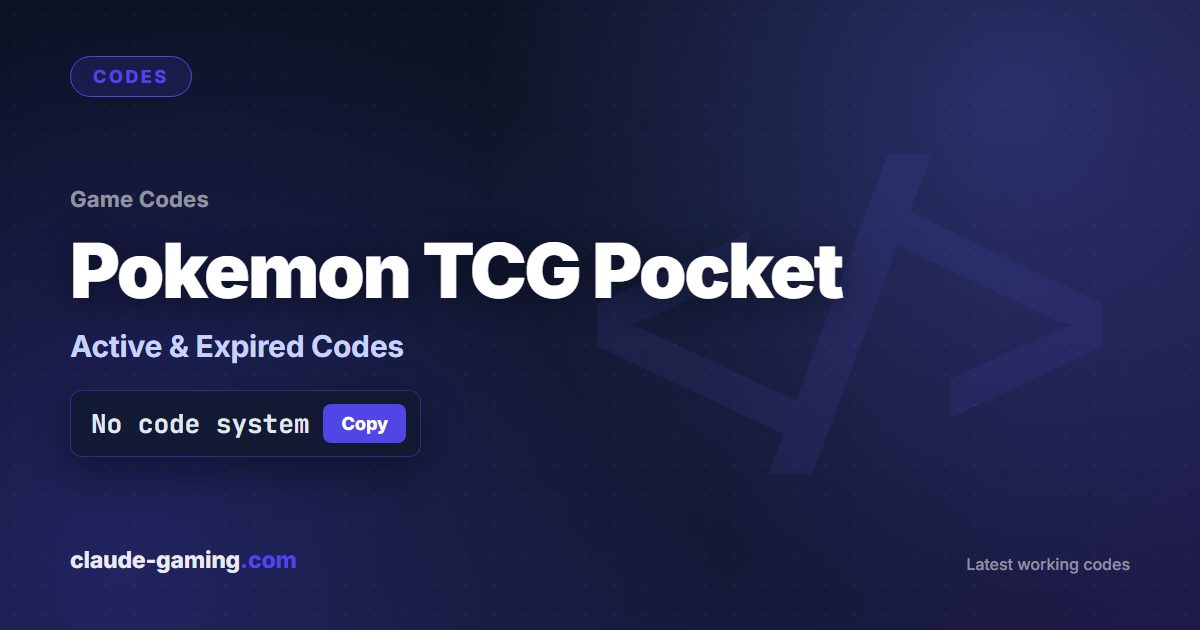 Pokemon TCG Pocket codes
