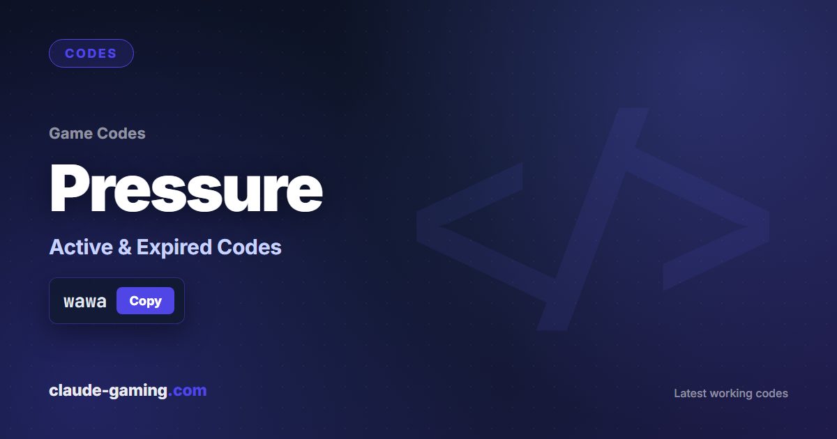 Pressure codes
