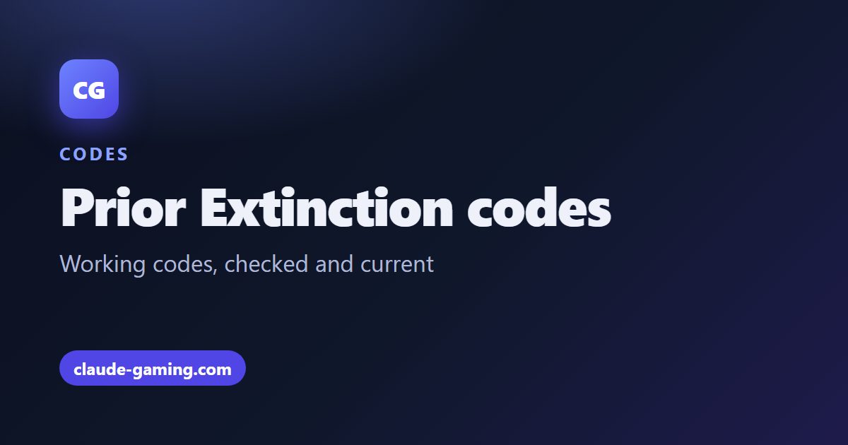 Prior Extinction codes
