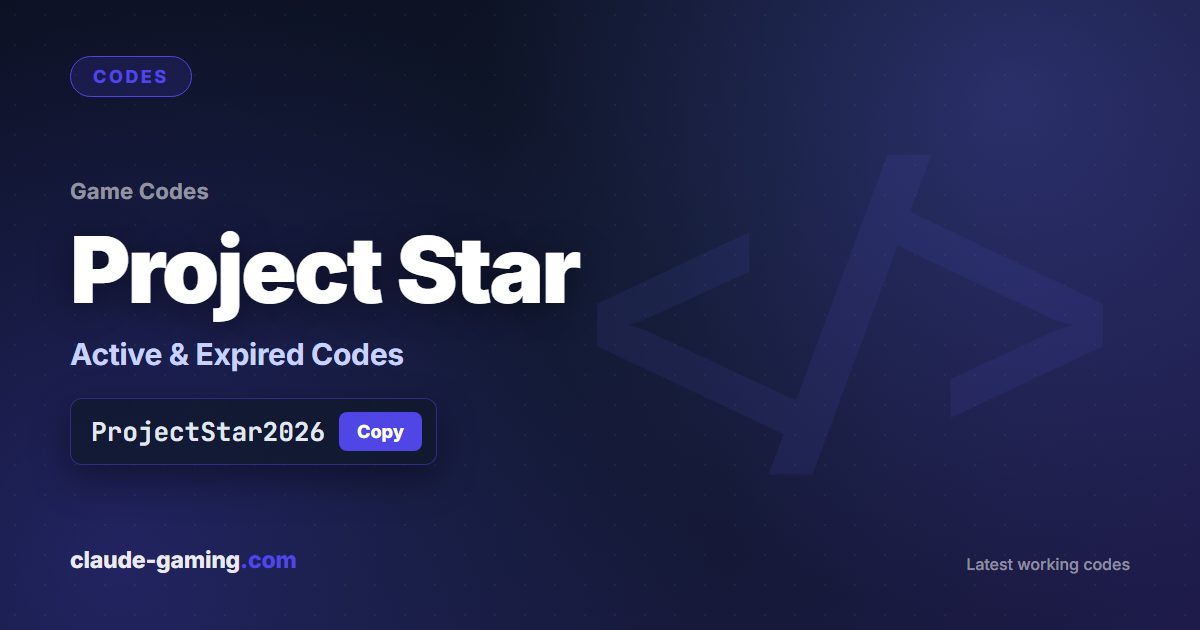 Project Star codes