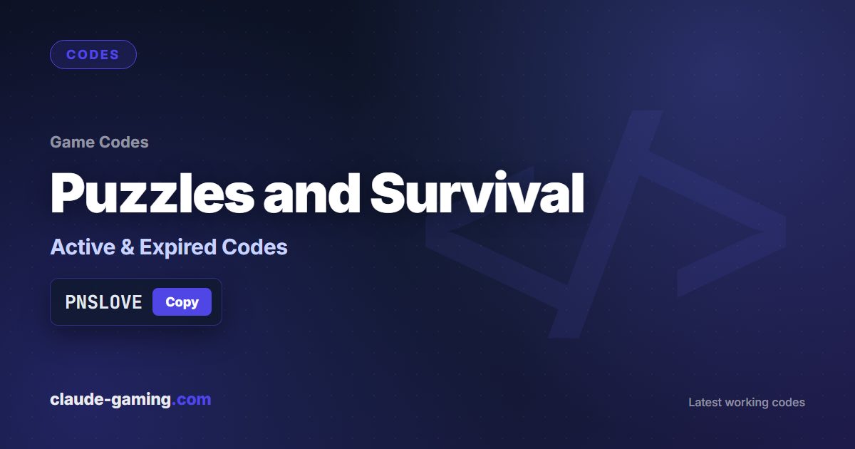 Puzzles and Survival codes