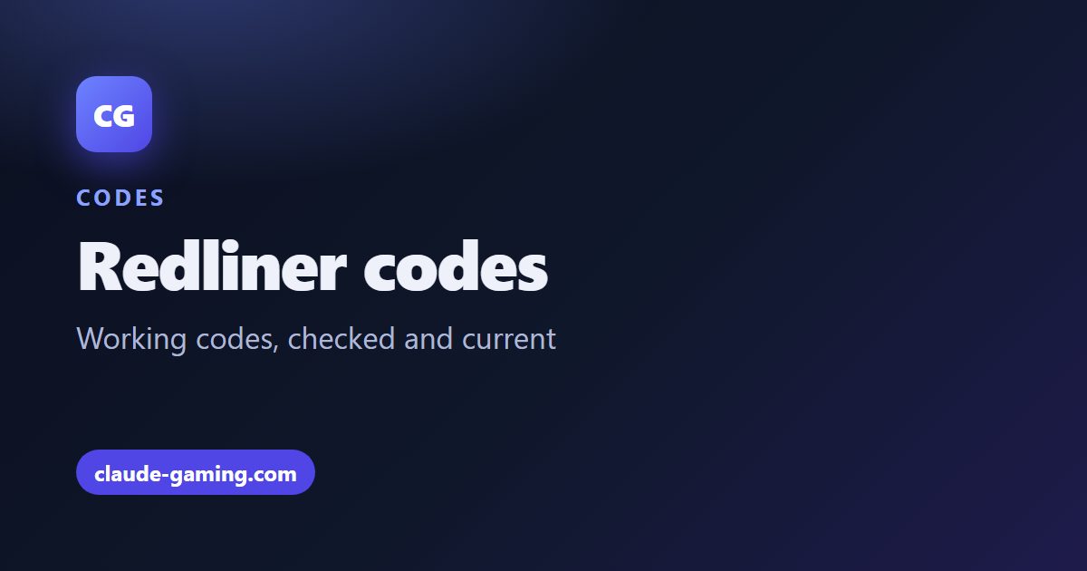 Redliner codes