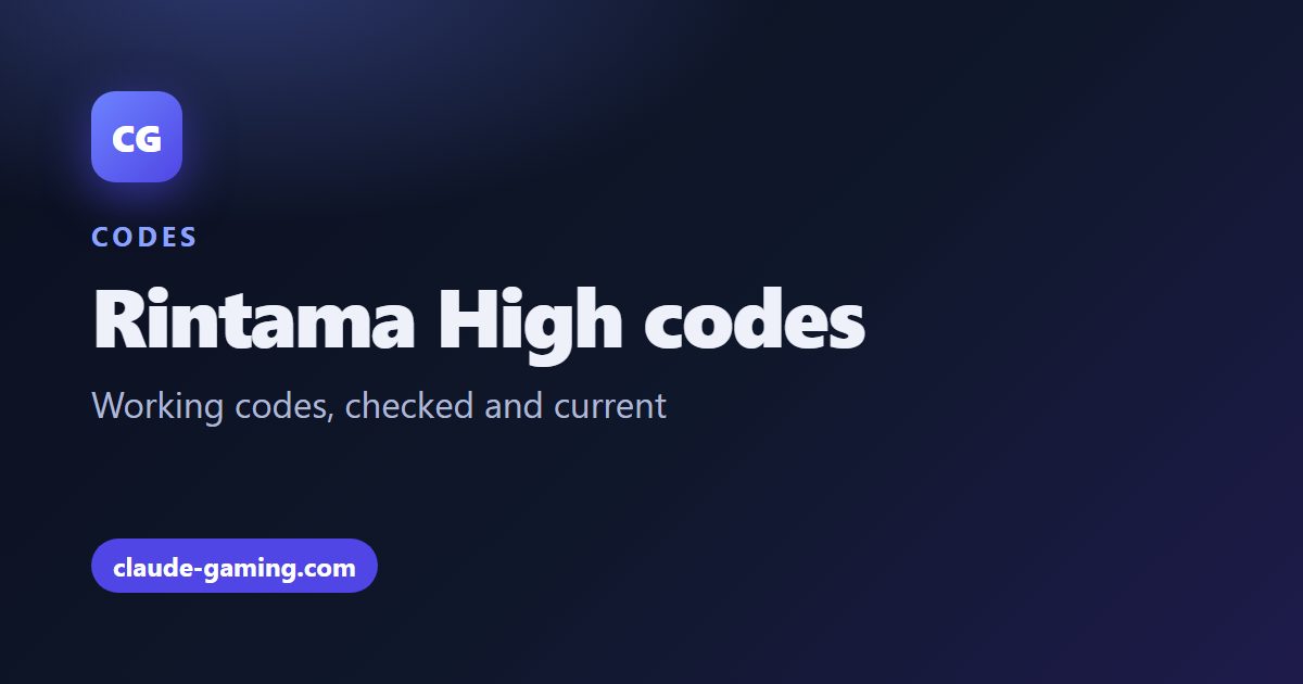 Rintama High codes