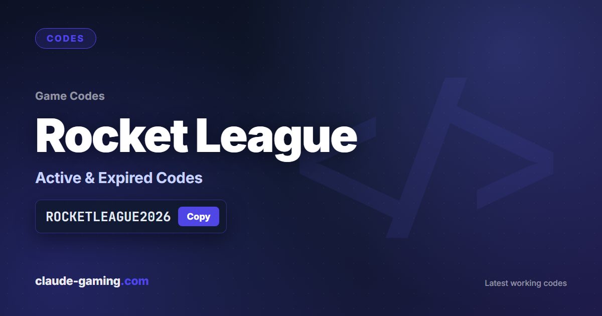 Rocket League codes