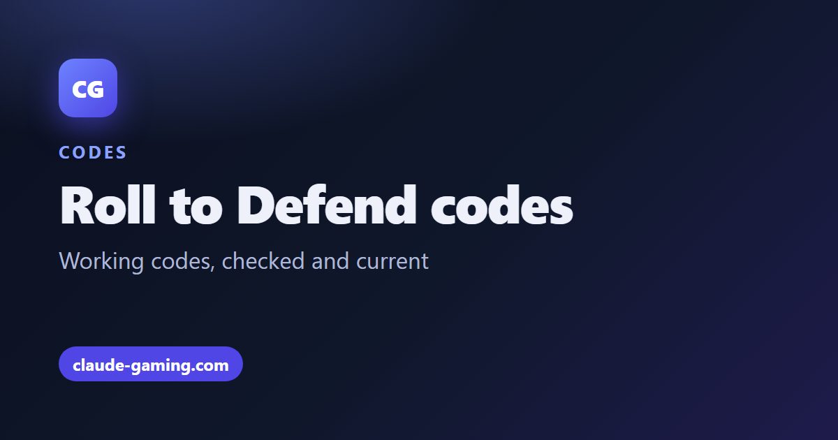 Roll to Defend codes