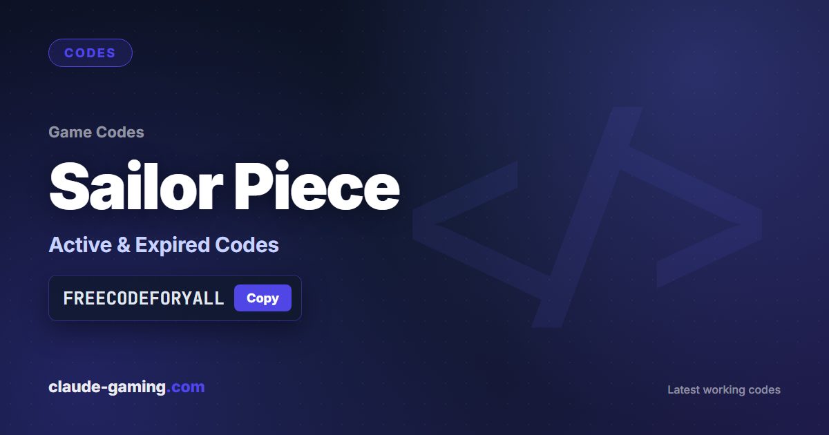 Sailor Piece codes