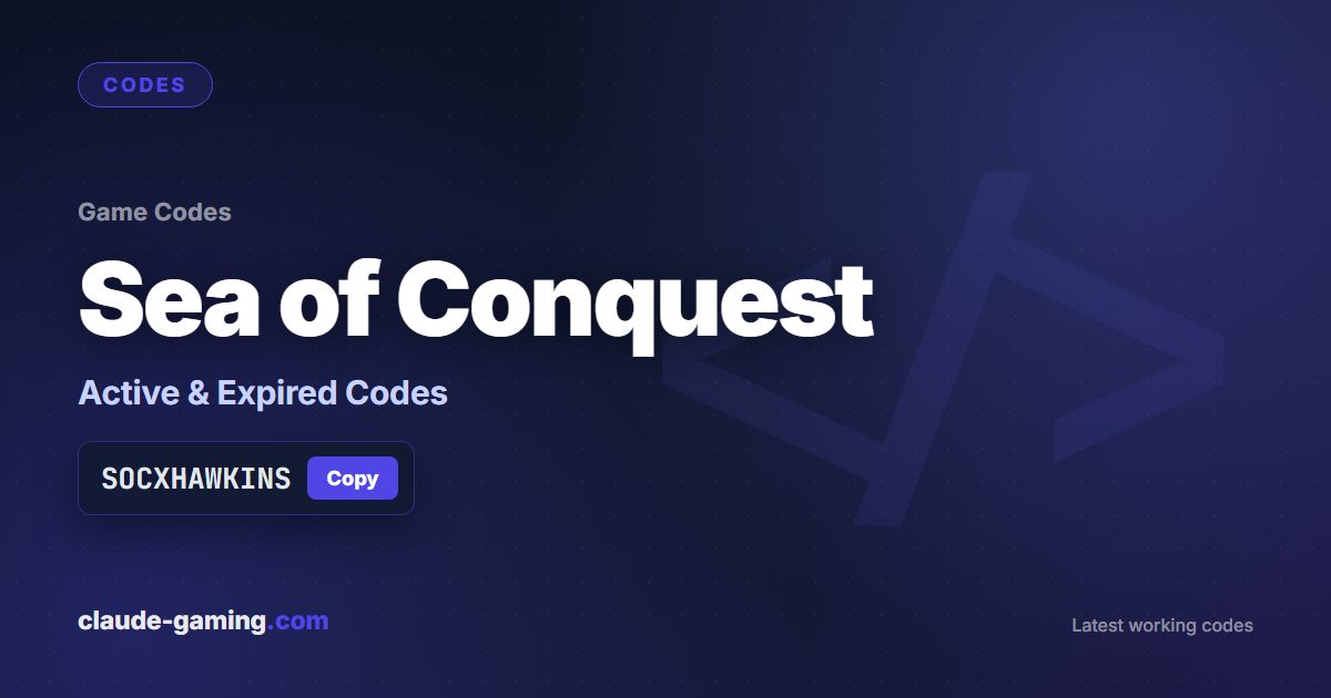 Sea of Conquest codes