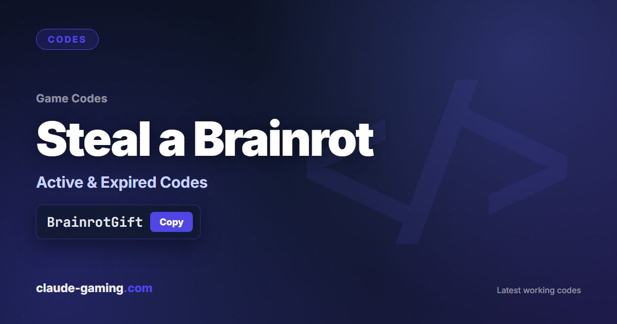 Steal a Brainrot codes