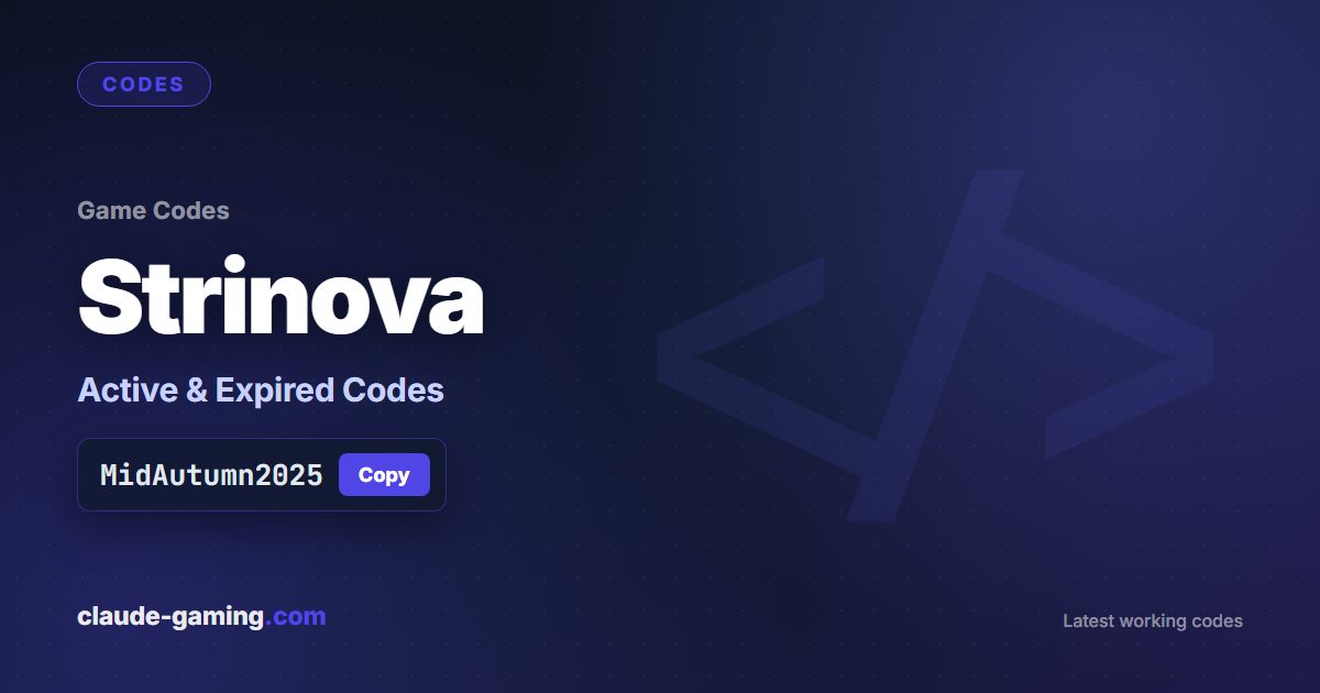 Strinova codes
