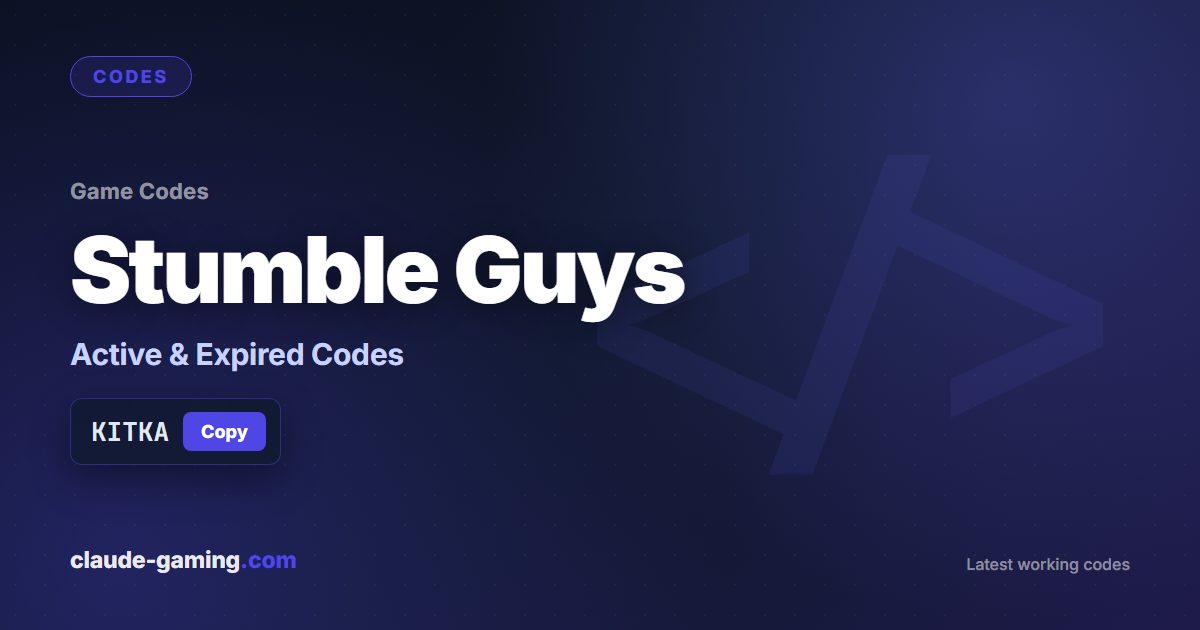 Stumble Guys codes