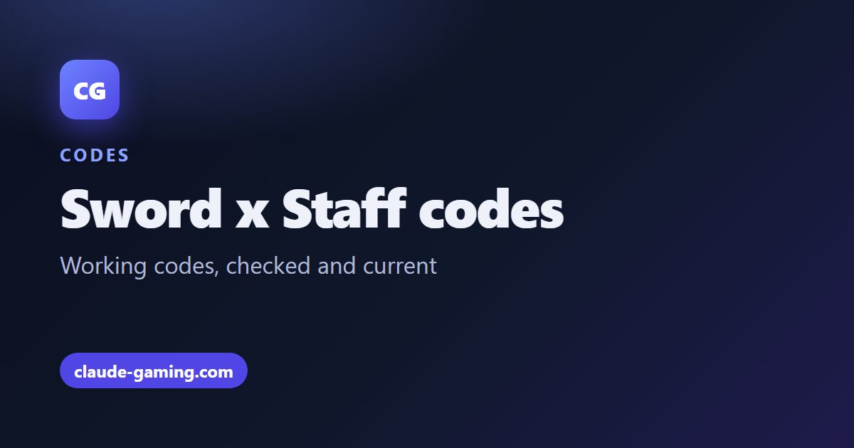 Sword x Staff codes