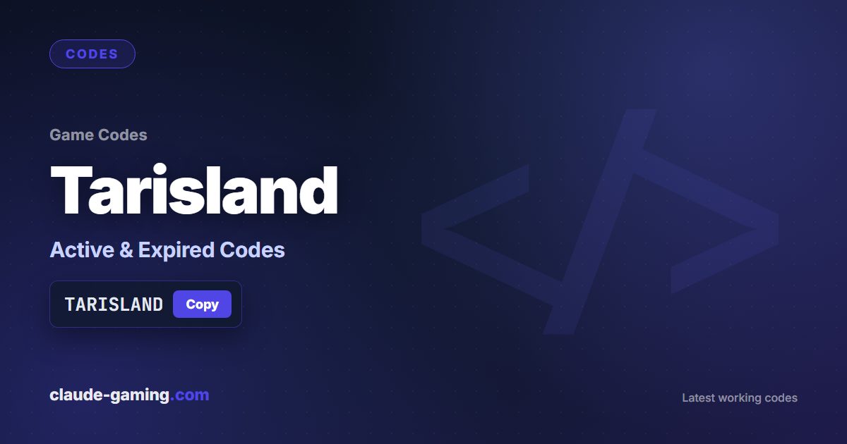 Tarisland codes