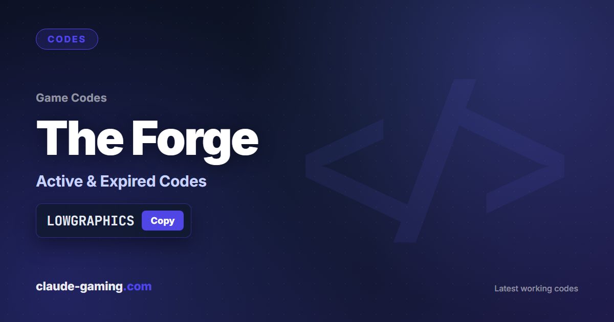 The Forge codes