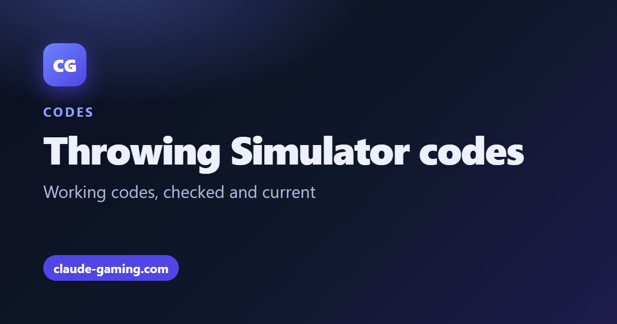 Throwing Simulator codes