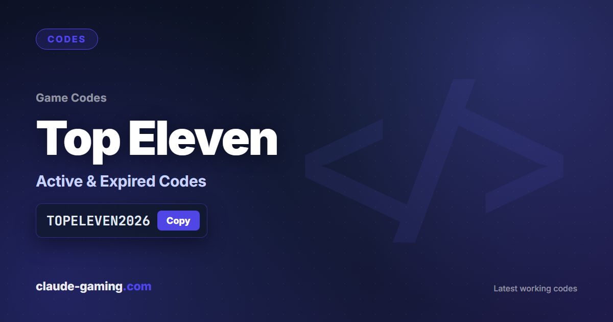 Top Eleven codes