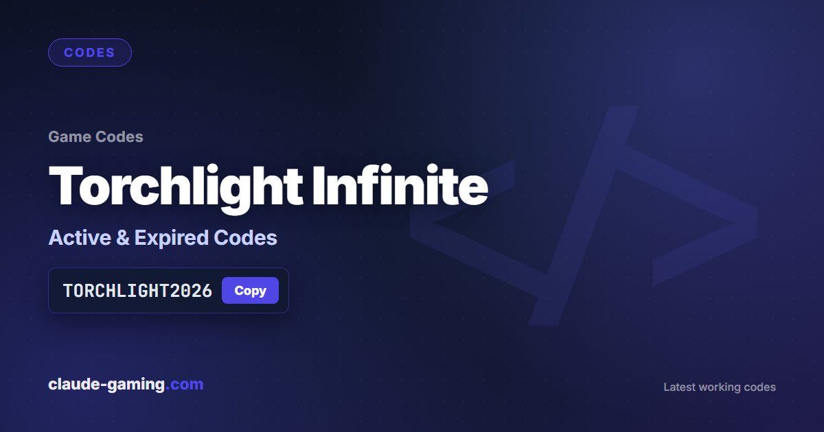 Torchlight Infinite codes