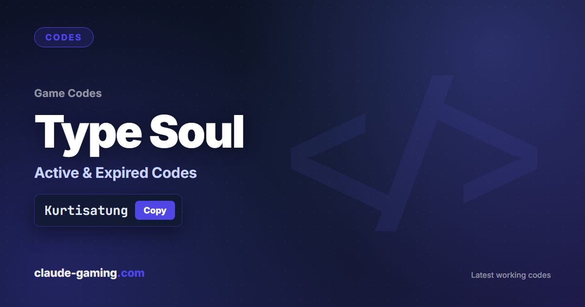 Type Soul codes
