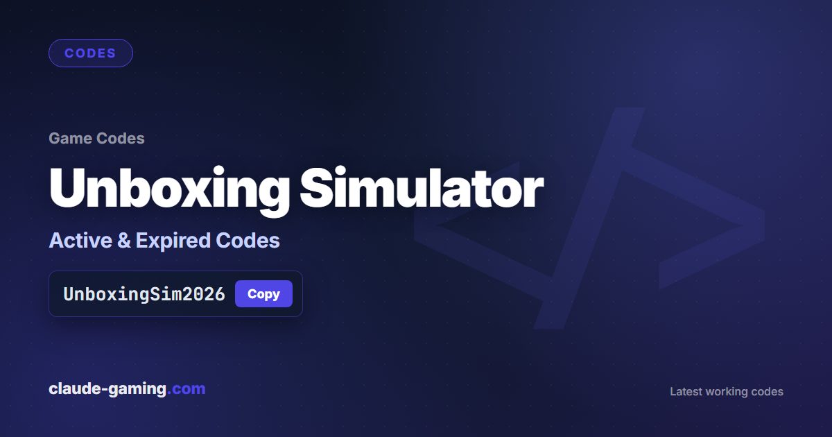 Unboxing Simulator codes