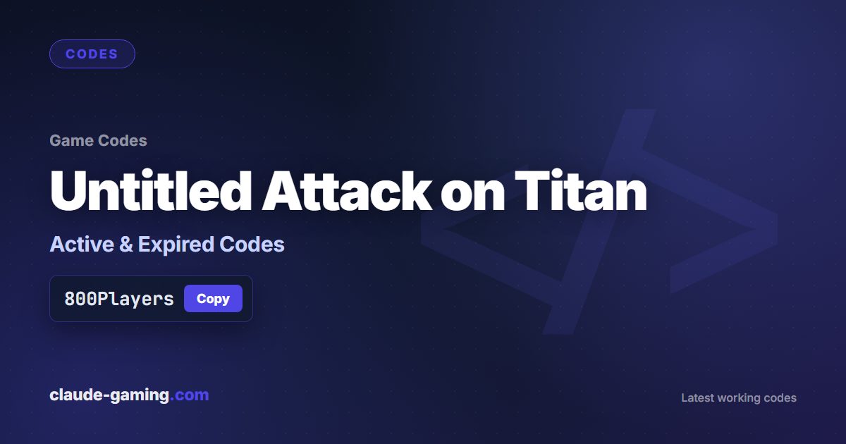 Untitled Attack on Titan codes