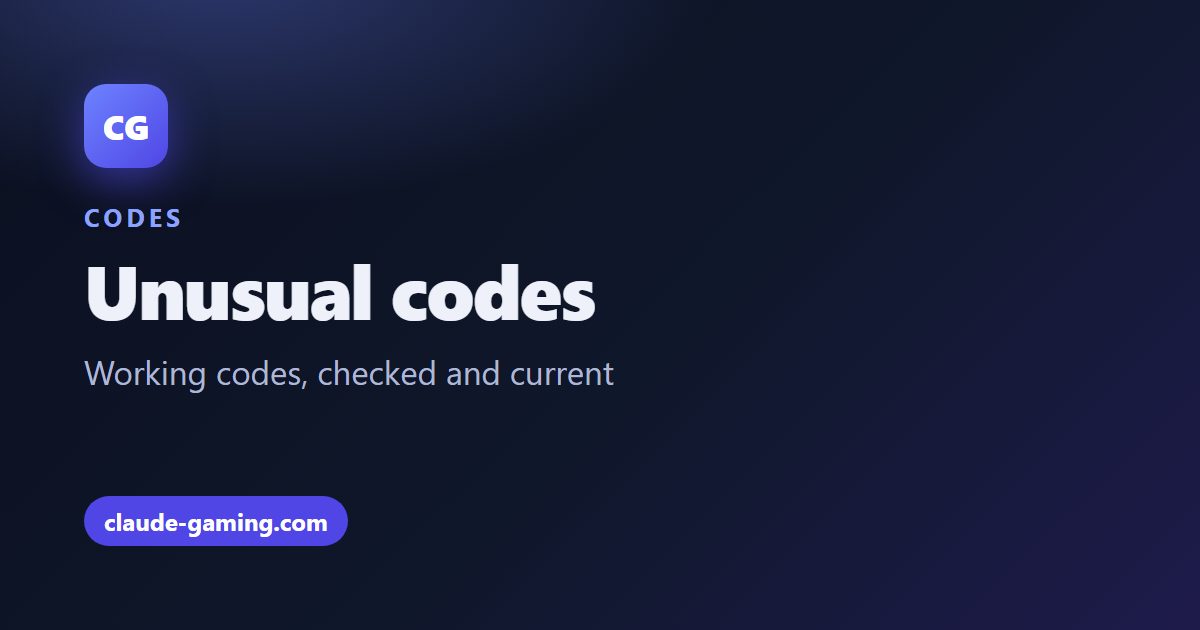 Unusual codes