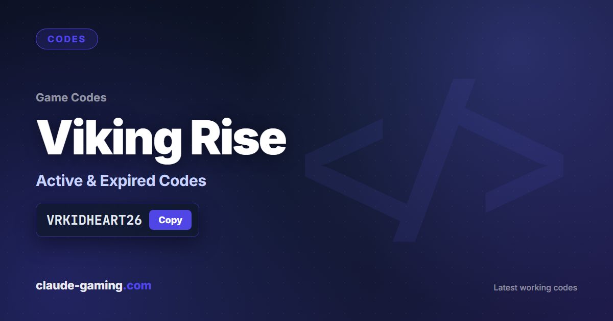 Viking Rise codes