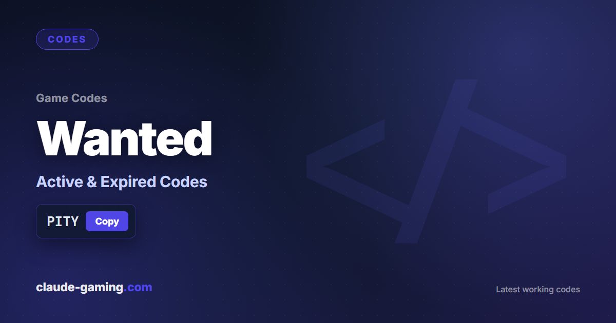 Wanted codes