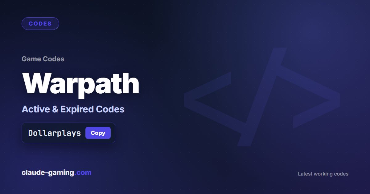 Warpath codes