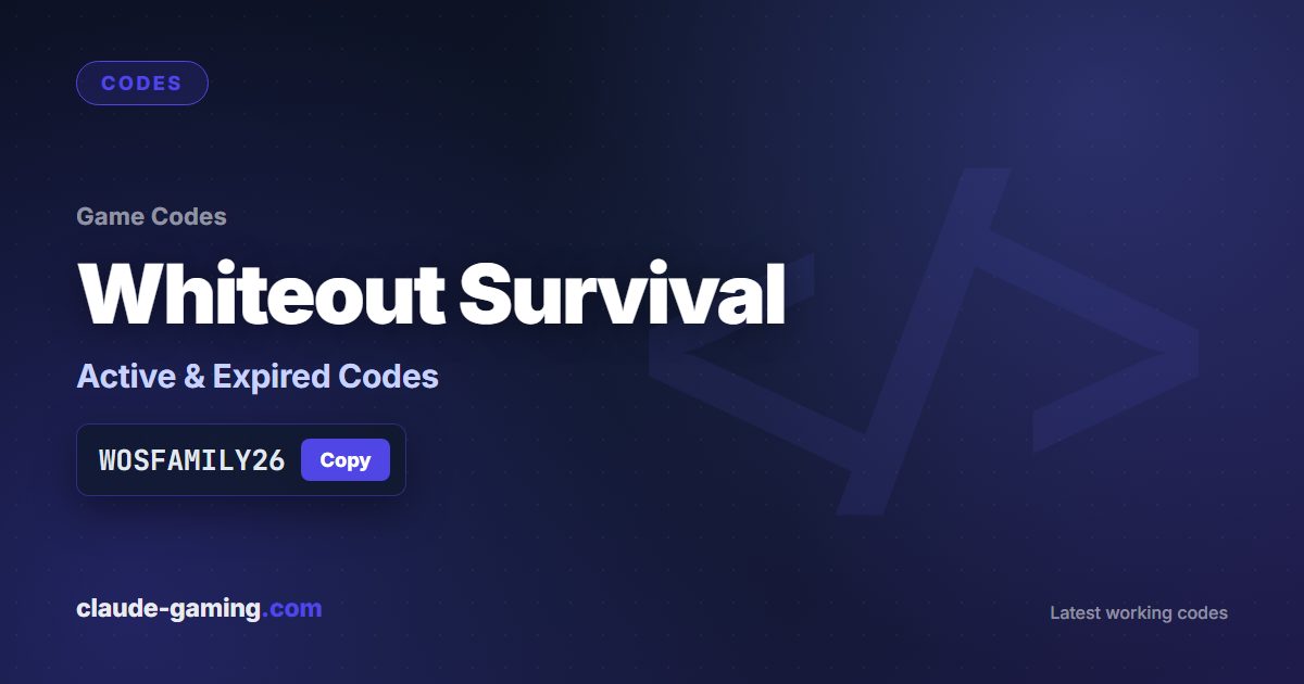 Whiteout Survival codes