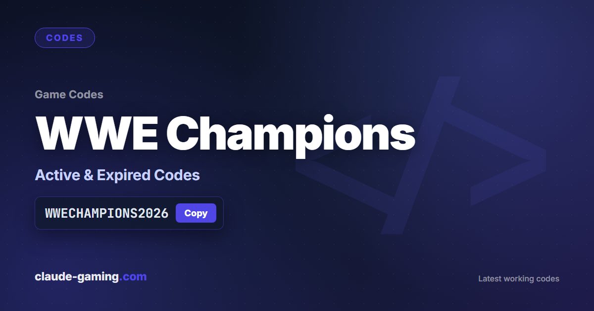 WWE Champions codes