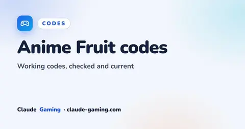 Anime Fruit codes