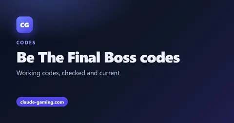 Be The Final Boss codes